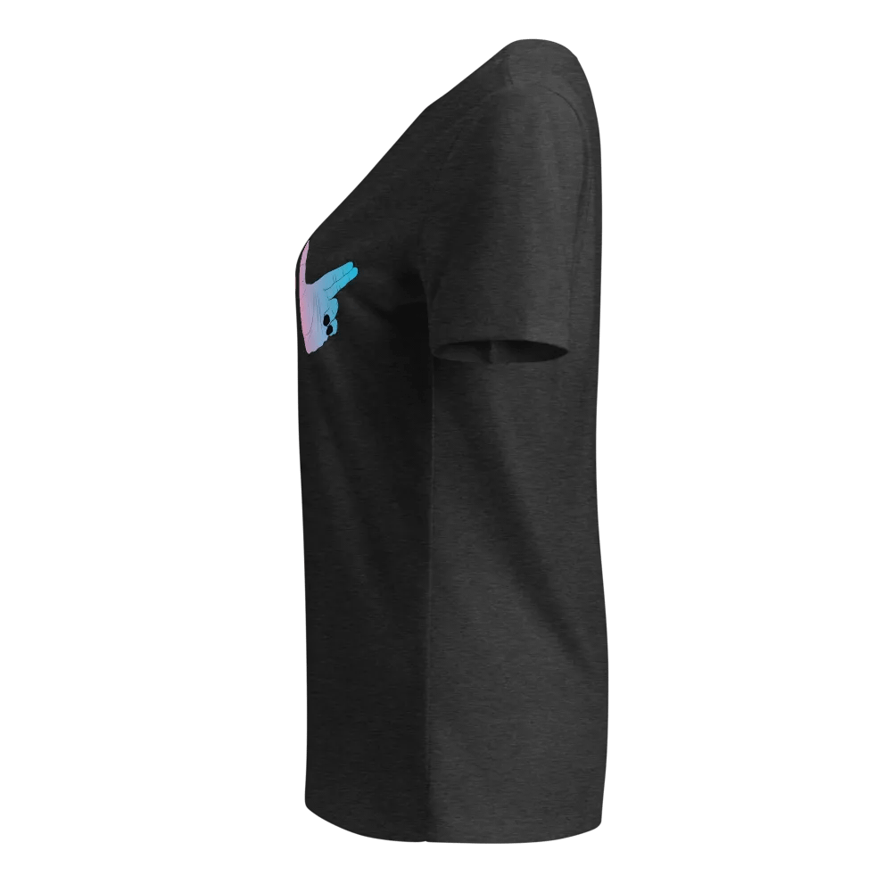 Finger Guns (trans flag) V Neck product image (13)