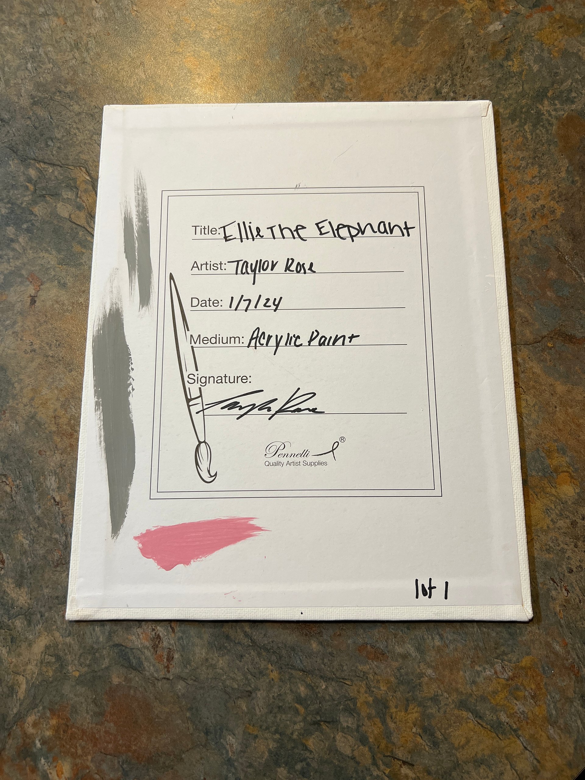 Ellie the Elephant - Signed TaylorRose Art product image (2)