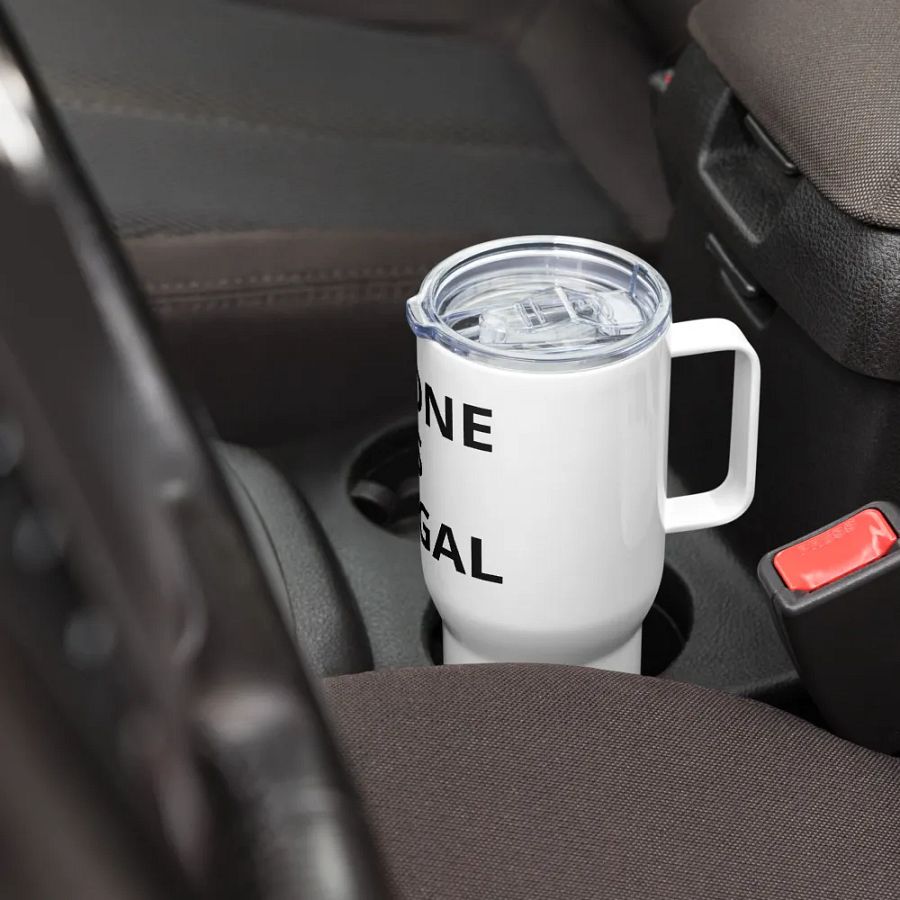 Pris-No One Is Illegal -Travel Mug with a Handle product image (7)