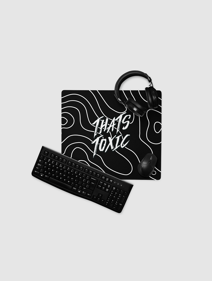 (2 Sizes) That's Toxic Black/White Desk Mat product image (2)