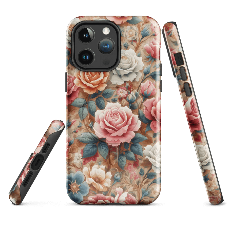 Vintage Rose Garden MagSafe® iPhone® Tough Case - Painting Artwork fit for iPhone 16 15 14 Pro Max product image (4)