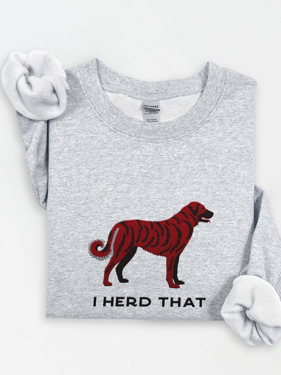 I Herd That Sweatshirt (Embroidered) of an Anatolian Shepherd Dog(Red Brindle) product image (1)