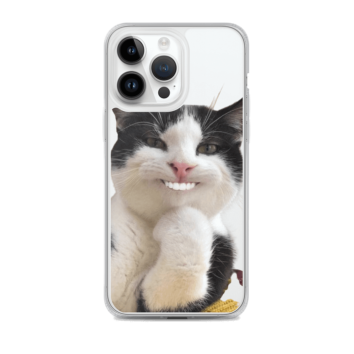 Whimsical Cat Smile iPhone® Clear Case product image (2)