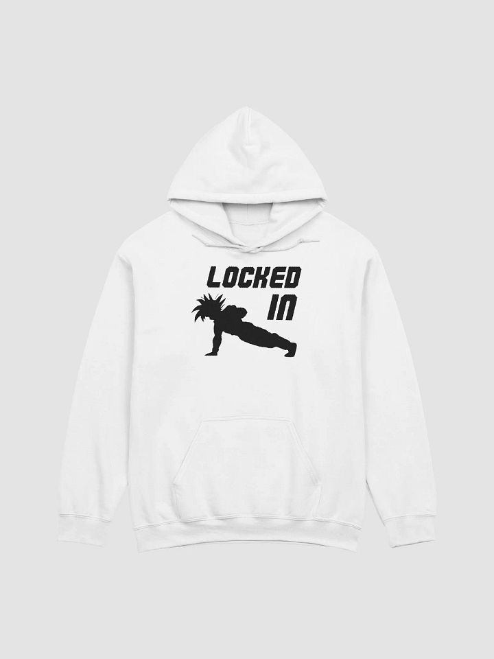 LOCKED IN hoodie (black logo) product image (1)