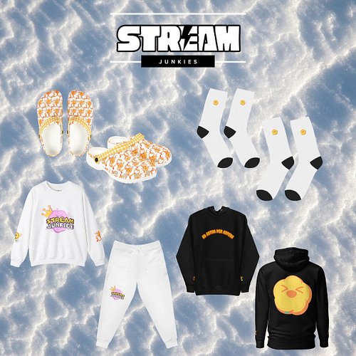 🎉 FOR ALL THE STREAMERS 🎉

New Stream Junkies Merch Available Now ! Links On Twitch !

#StreamJunkies #STREAMJUNKY #IDREAMSTR...