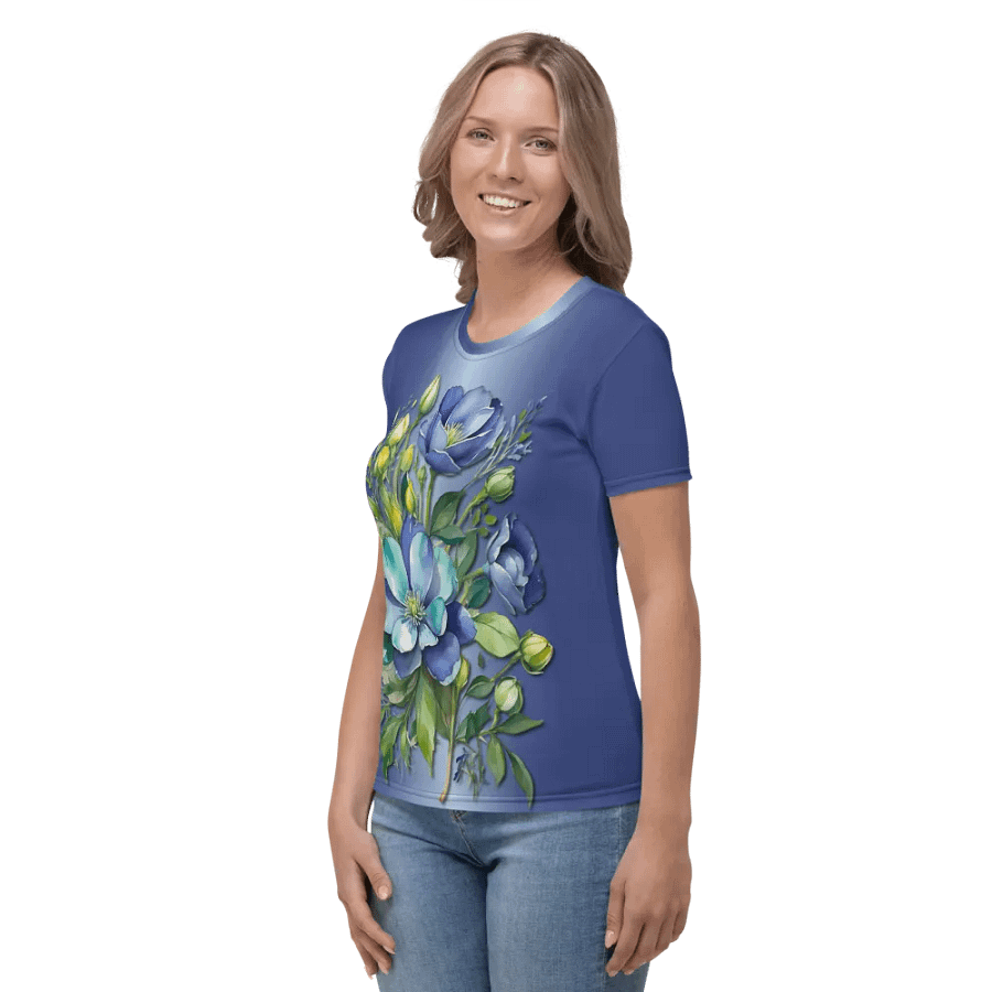 Floral Themed All Over Print T-shirt product image (4)