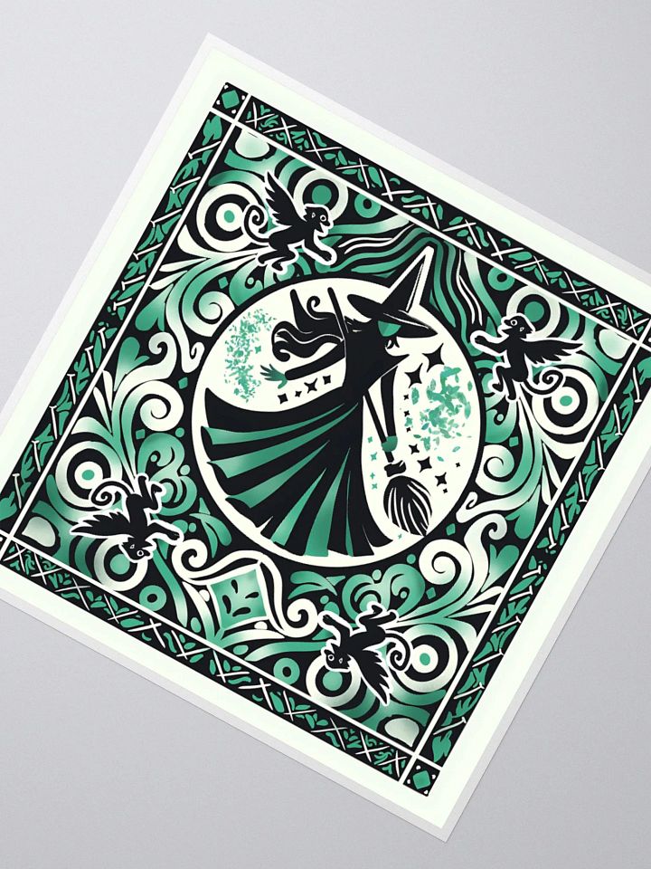 Wicked Spanish Tile Elphaba Stickers – Kiss-Cut Vinyl Broadway Decals product image (4)