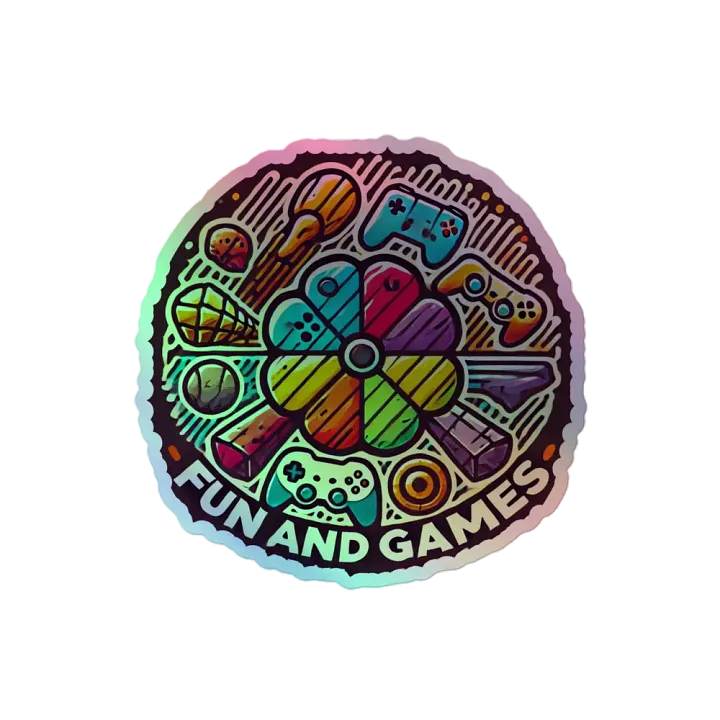 Fun & Games Holographic Sticker Pack product image (2)