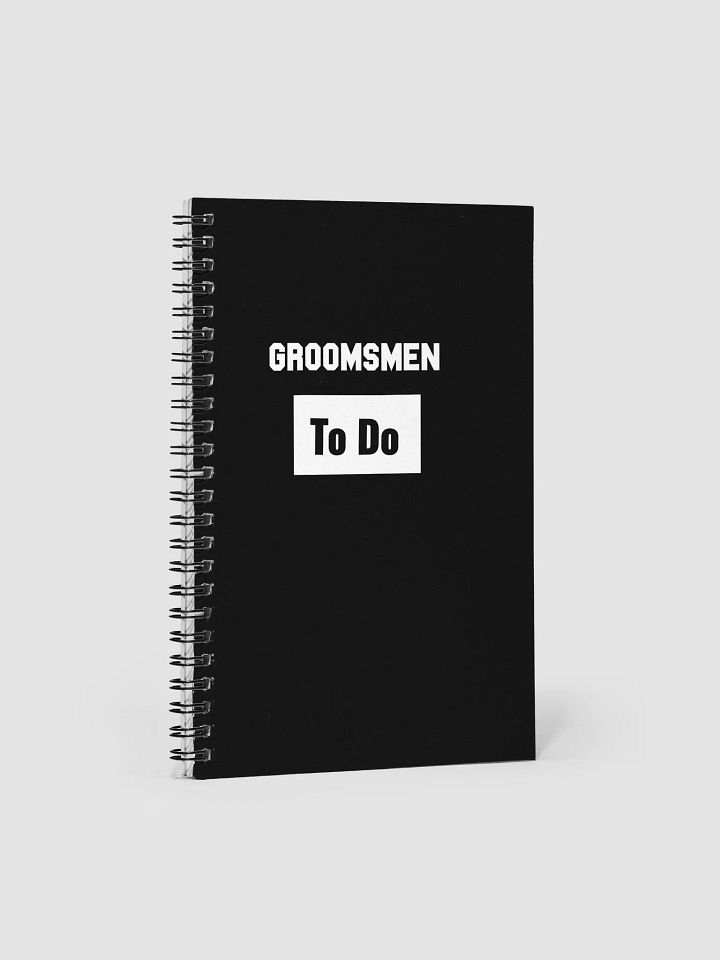 Groomsmen To Do Journal product image (1)