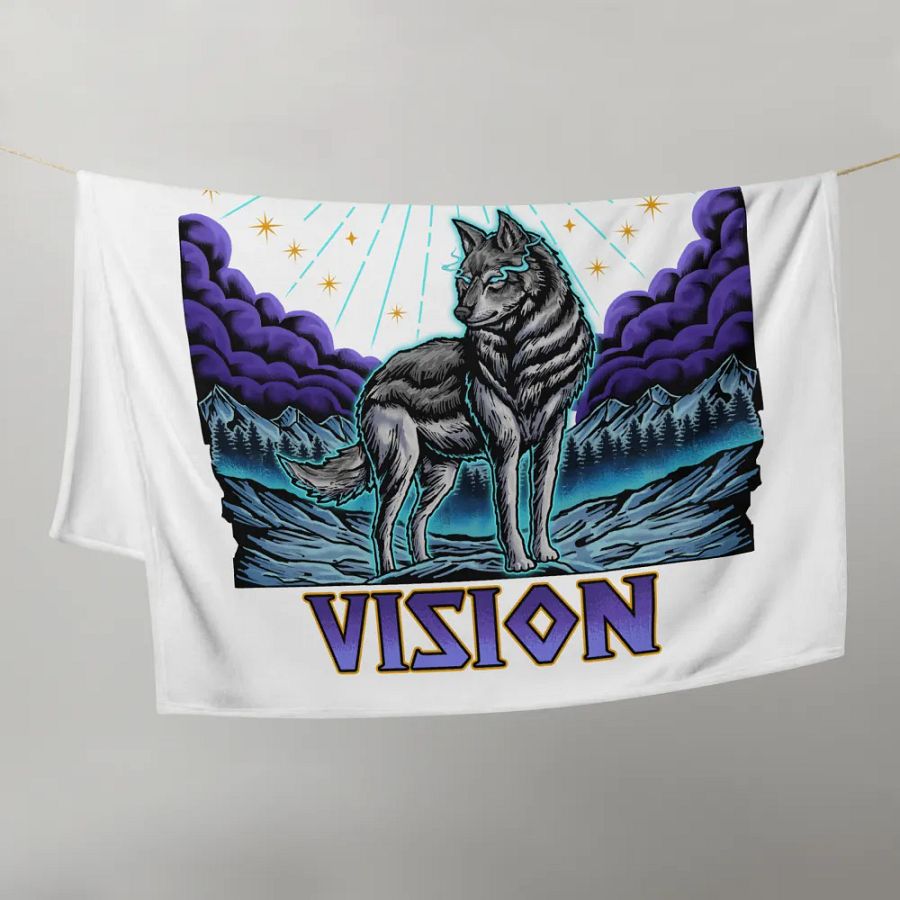 Wolf Sky Throw Blanket product image (3)