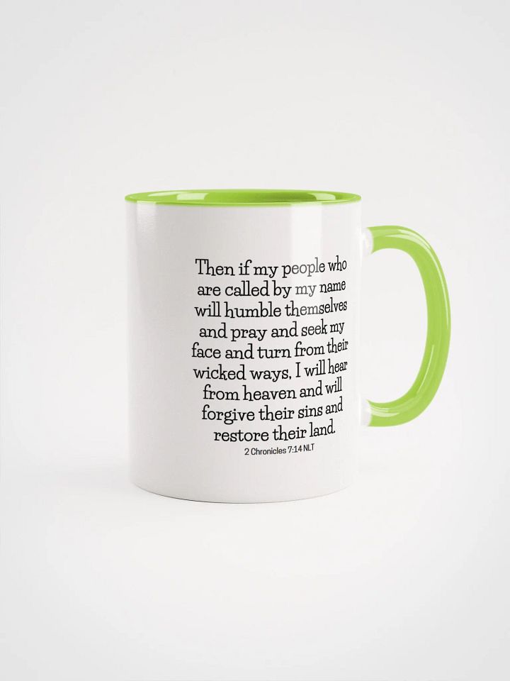 If My People Who Are Called By My Name 2 Chronicles 7:14 Two-Tone Mug 11/15oz product image (1)