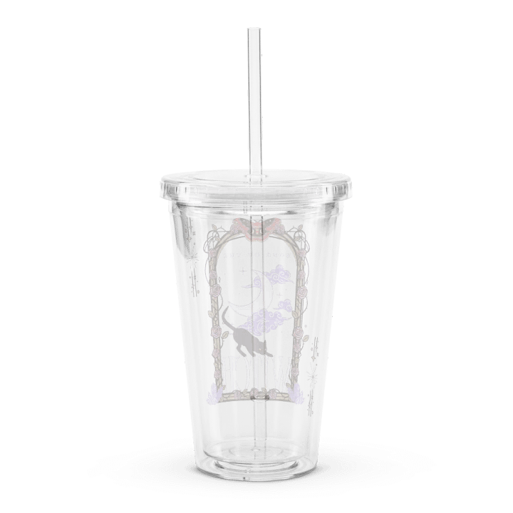 Hour of the Witch clear water tumbler[white text] product image (2)