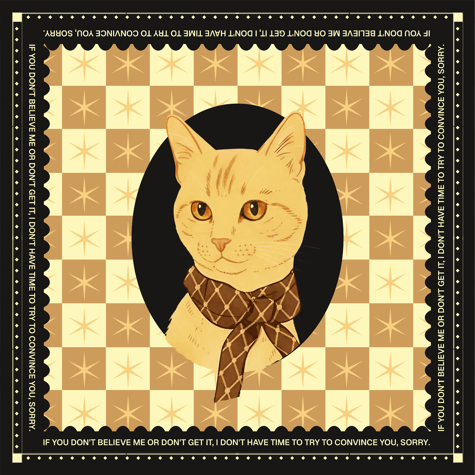 Cool Cat Handkerchief product image (1)