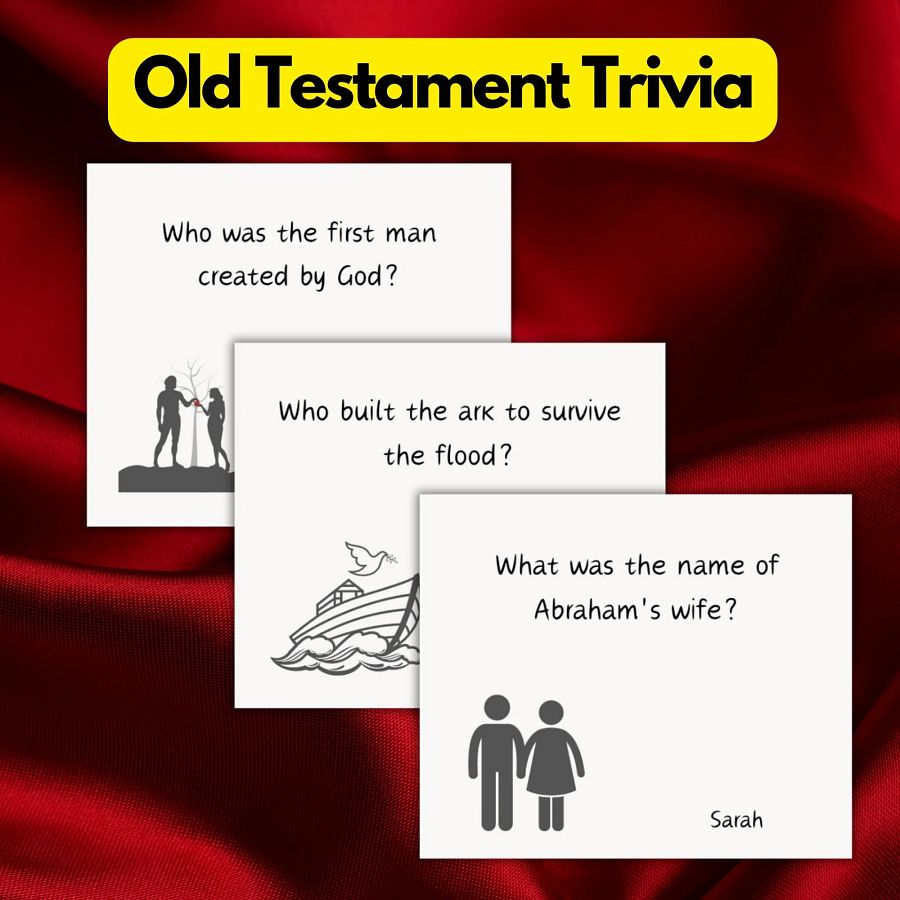 Old testament bible trivia game, Bible trivia printable cards, Church Bible Games, Christian Games, perfect for Sunday school activities product image (4)