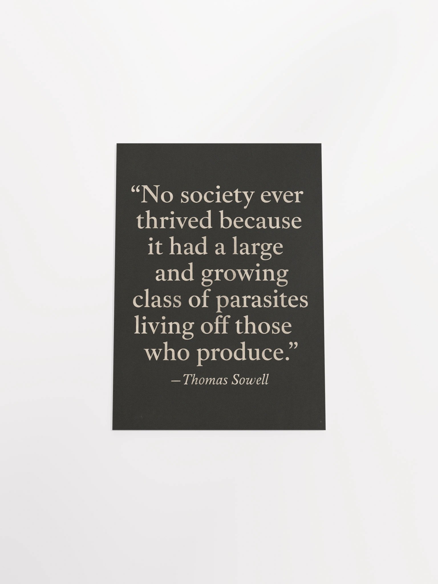 “The Parasite Class” - Thomas Sowell Matte Poster product image (4)