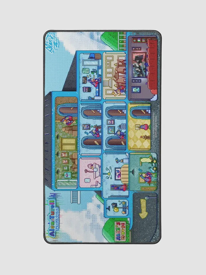 Alex-kun's cute and fun house Desk Mat product image (1)