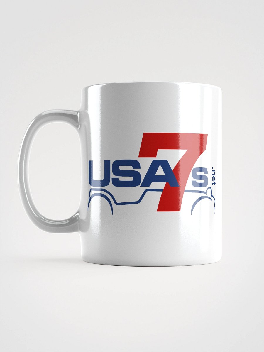 White Mug with Blue & Red Logo product image (1)