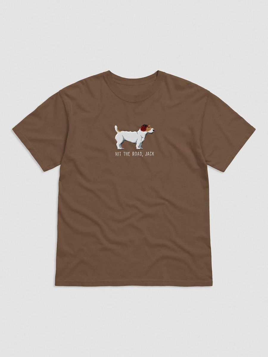 Hit the Road, Jack T-Shirt(Embroidered) of a Jack Russell Terrier(Sable, Rough Coat) product image (4)