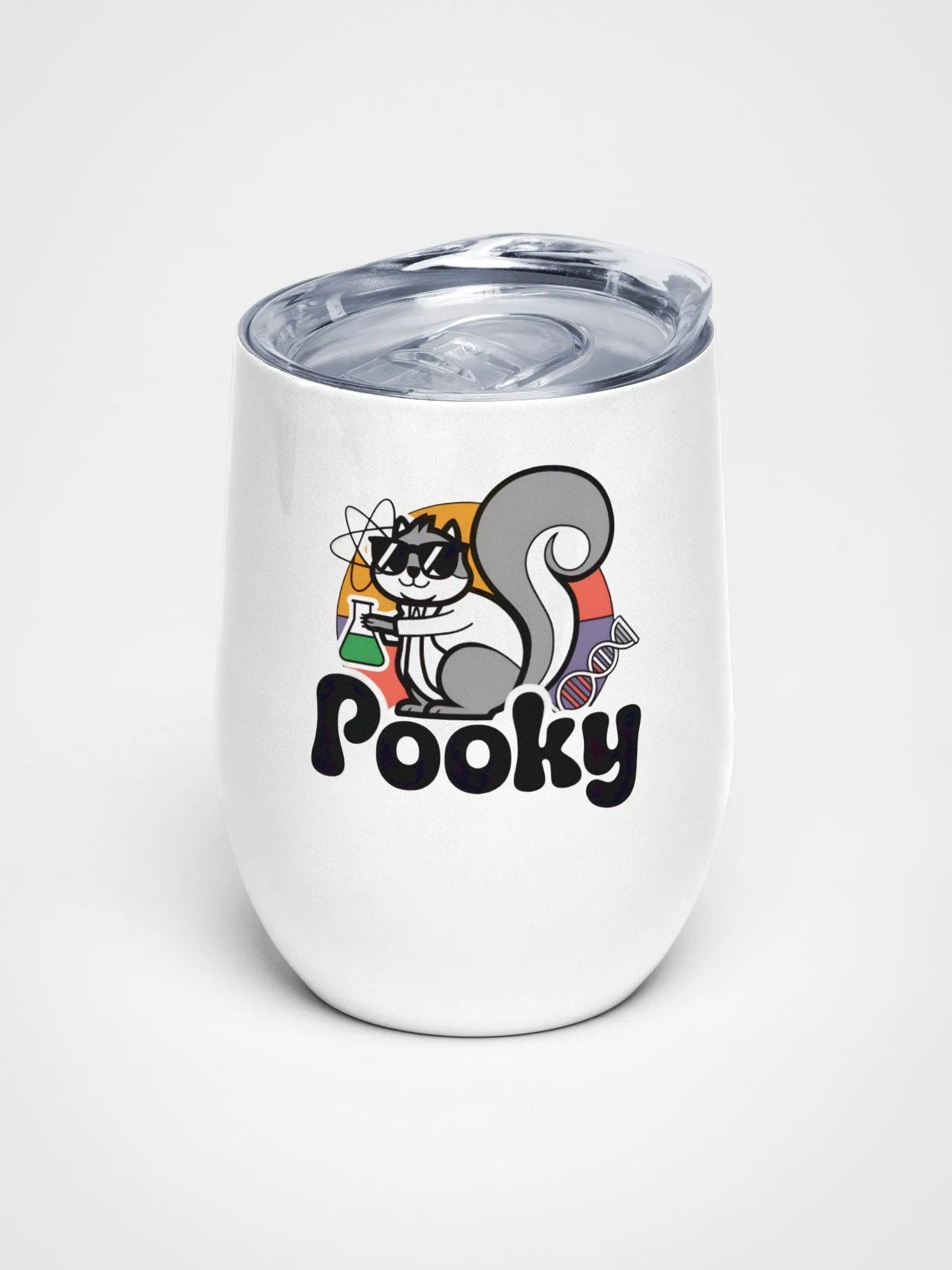 Scientist Squirrel Wine Tumbler product image (1)