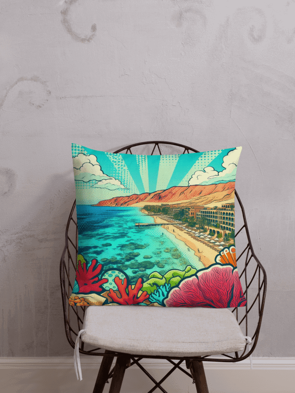 Tropical Paradise All-Over Print Pillow | AI Design beach product image (1)