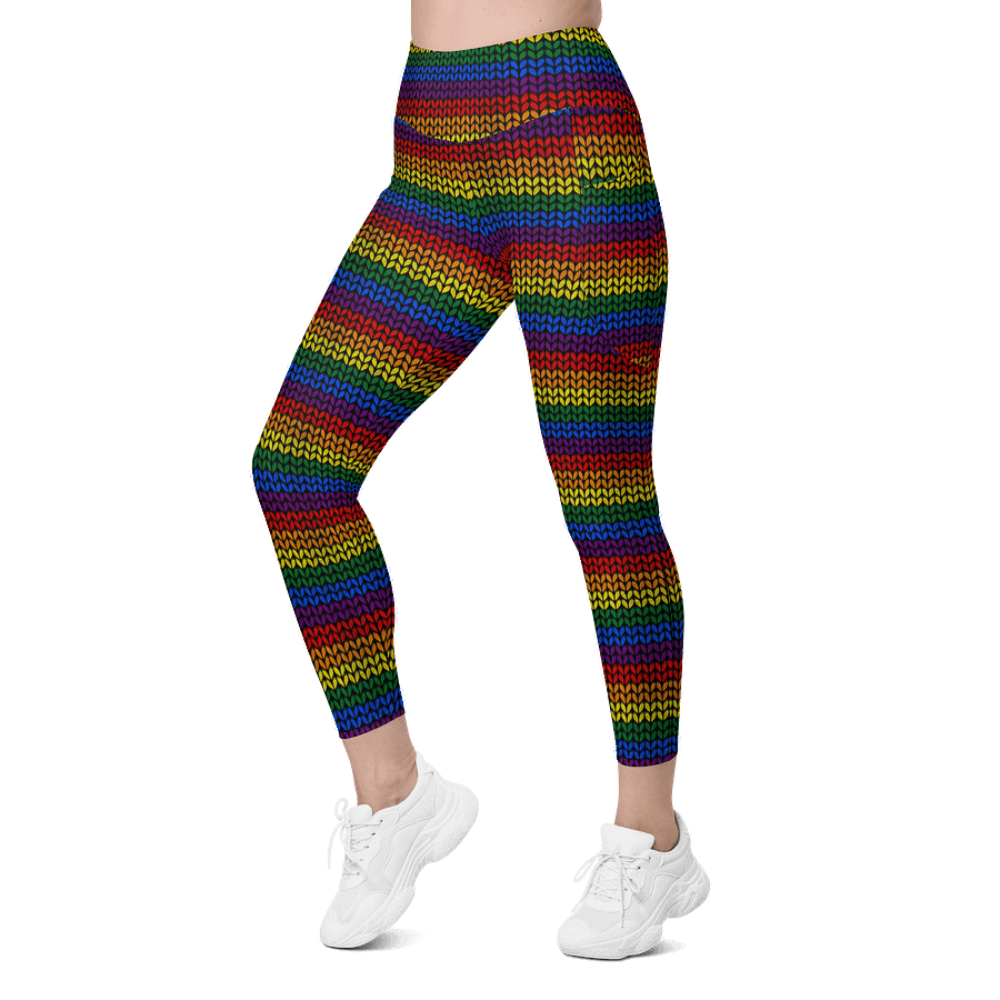Rainbow Fnit Leggings with Pockets product image (4)