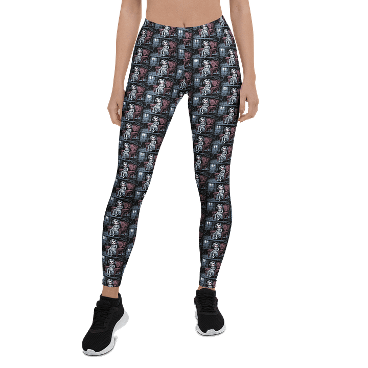 Midnight Veil Designs Haunted Doll Gothic Fantasy Women's All-Over Print Leggings (XS-XL) product image (1)