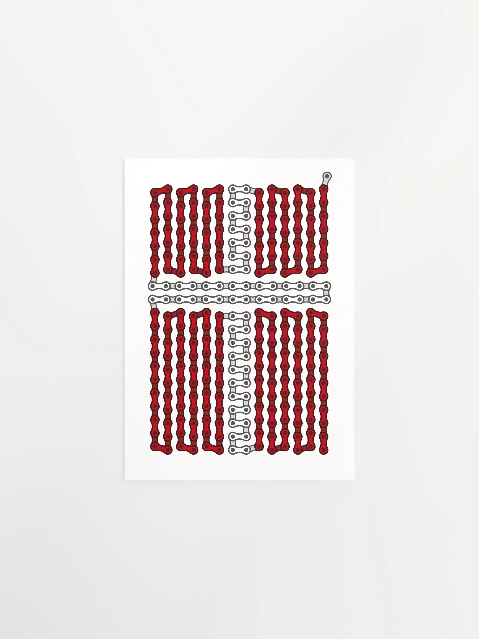 Denmark Bike Chain Flag Poster product image (1)