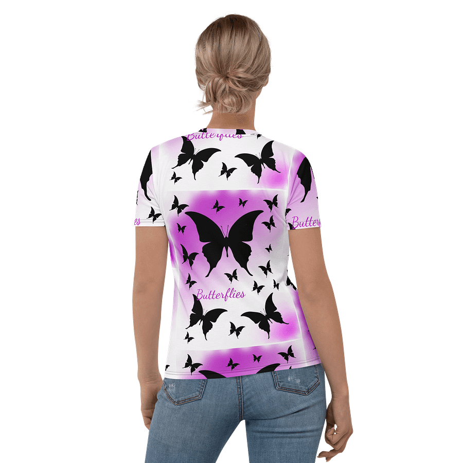 Butterflies design (photoshop by Dina R.) - Women's Crew Neck T-Shirt product image (4)