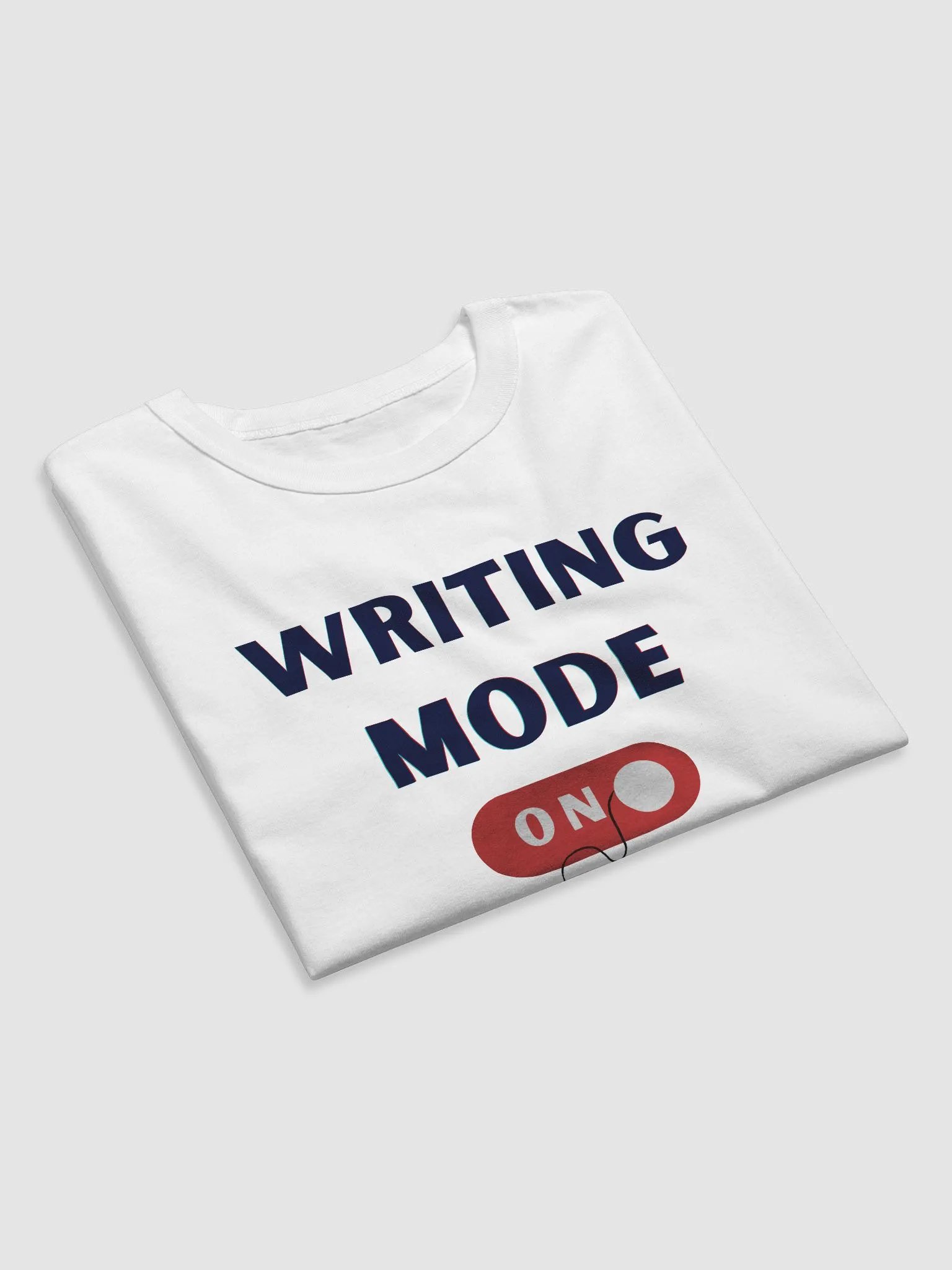 Writing Mode On - Relaxed Fit White T-shirt product image (5)