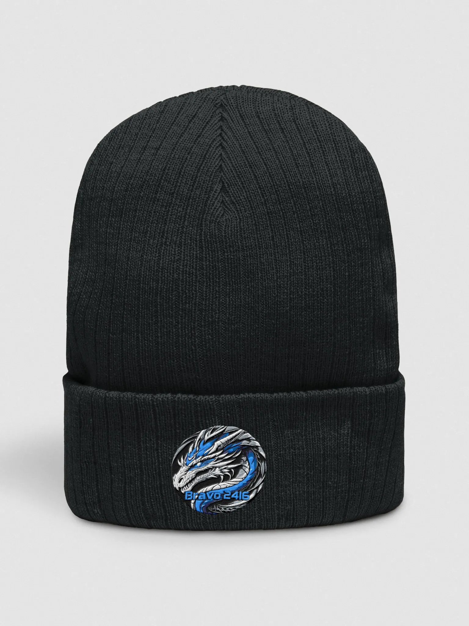 Dragon's Roar Blue Knit Beanie product image (1)