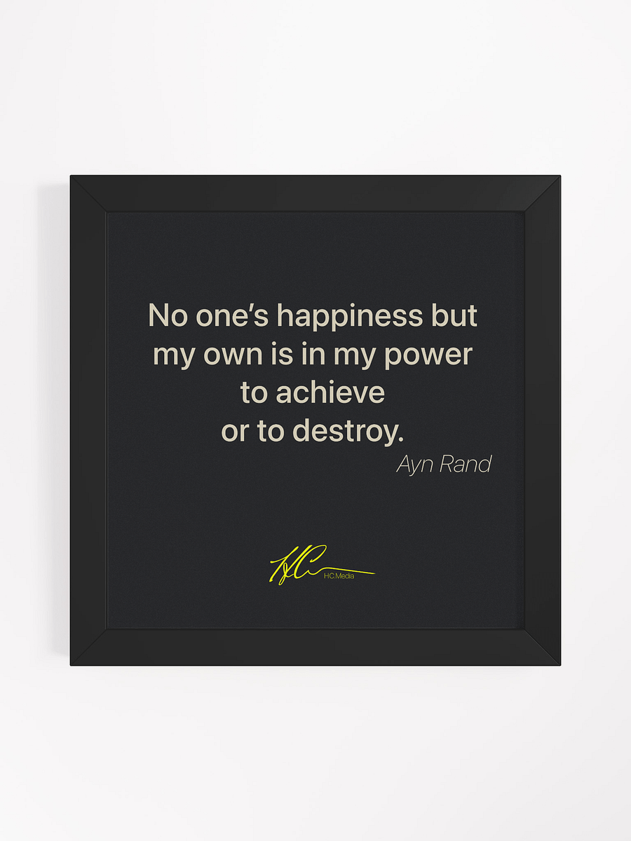 Ayn Rand Q8 - Framed Poster product image (1)