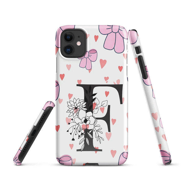 Floral Letter F Snap Case product image (1)