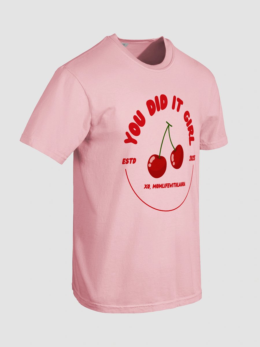 You Did it Girl Cherries Comfort Colors Tee - Red/Pink product image (7)