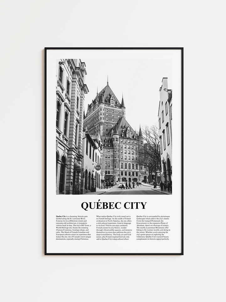 Quebec City 01 Newspaper Poster product image (1)