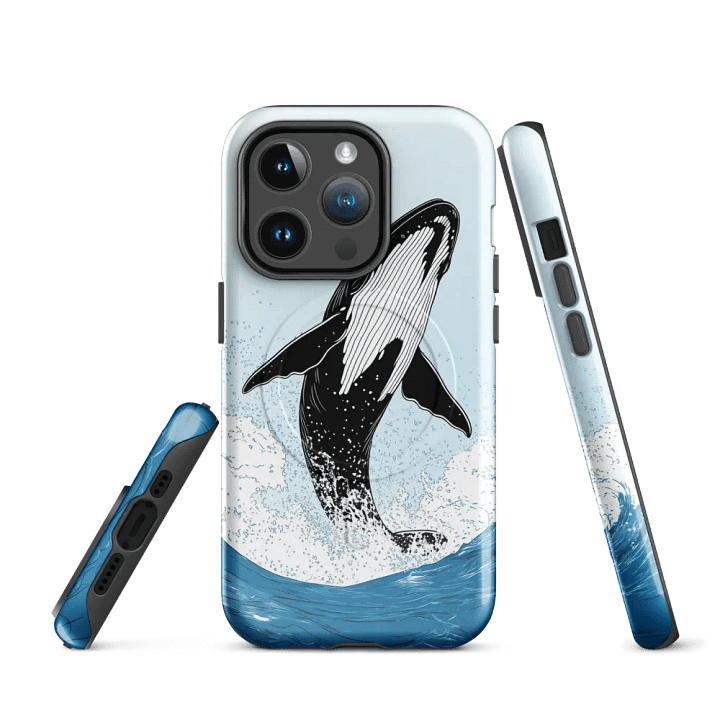 Whale Breach MagSafe® Tough iPhone® Case product image (3)