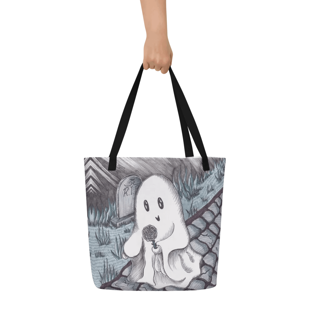 Rose Ghost All-Over Tote Bag product image (6)