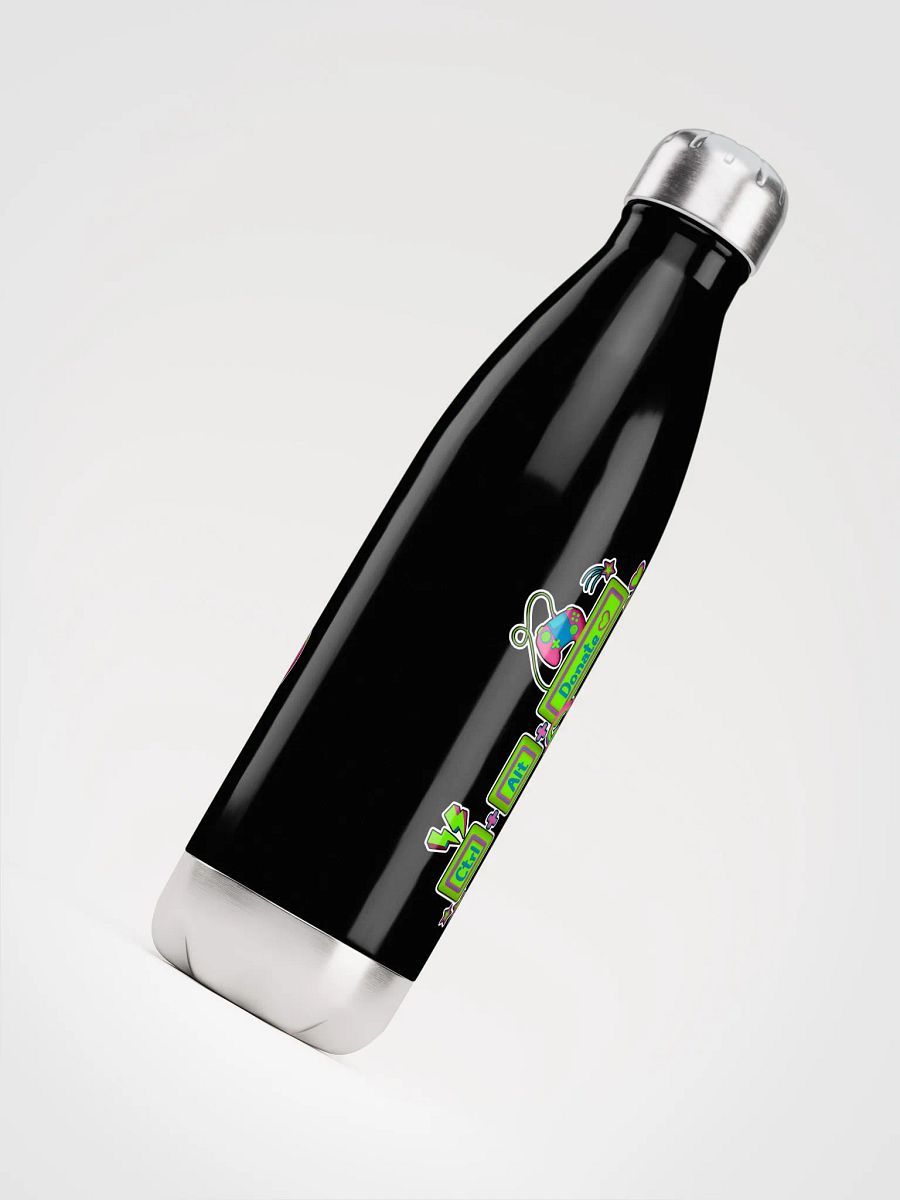 CTRL ALT Donate 2025 - Metal Water Bottle (Neon Green Logo) product image (5)