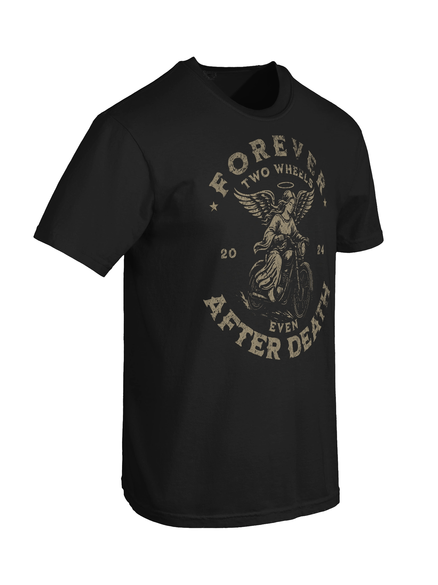 Throttle & Iron “Forever Two Wheels” Tee — After Death Edition product image (8)