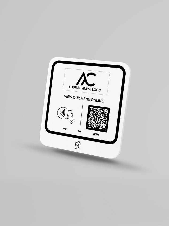 Acrylic Plate – NFC Embedded, 3M Tape (Matte Finish) product image (1)
