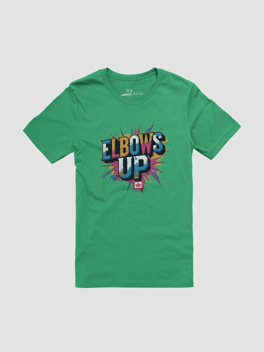 Proudly Canuck | ELBOWS UP Political Tee | Comic Pop Edition product image (1)
