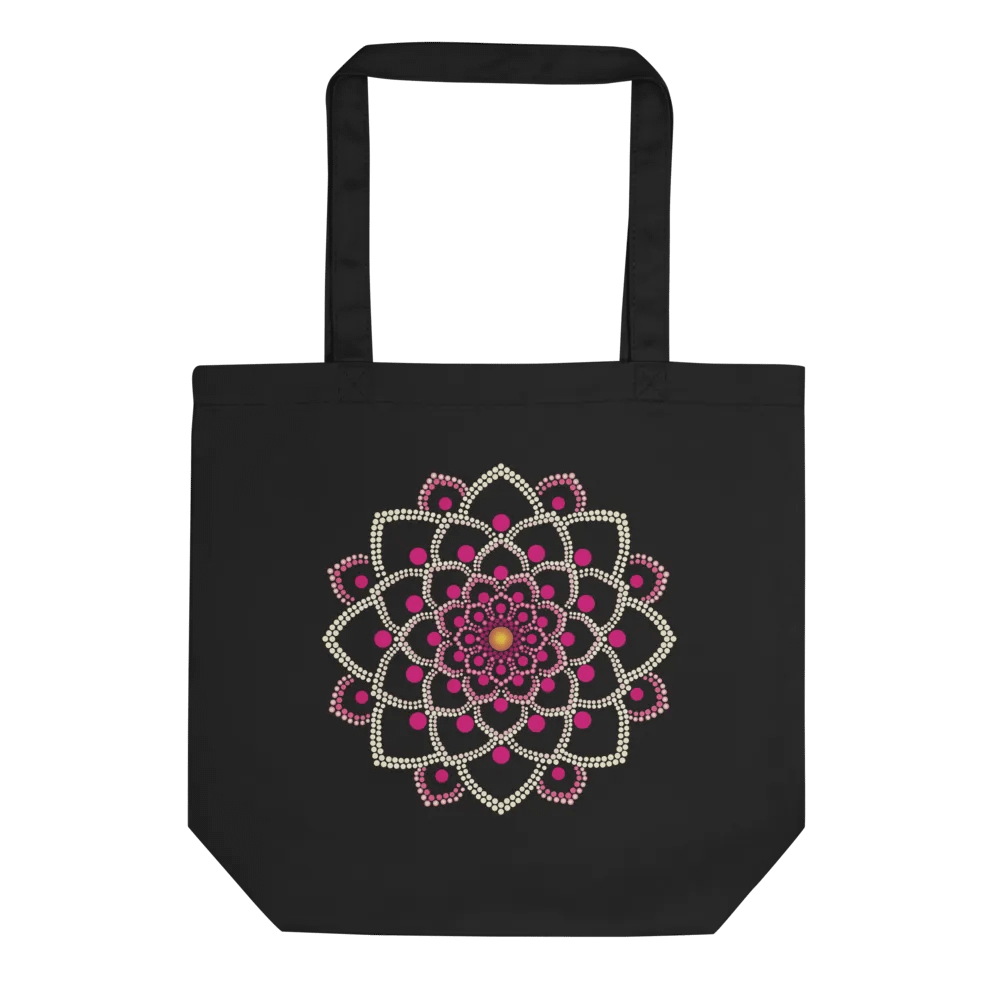 Simple Pink Mandala Eco-Friendly Organic Tote Bag product image (4)