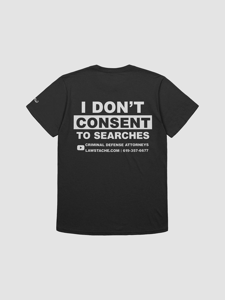 I Don't Consent to Searches - Tee - WHT PRINT product image (6)