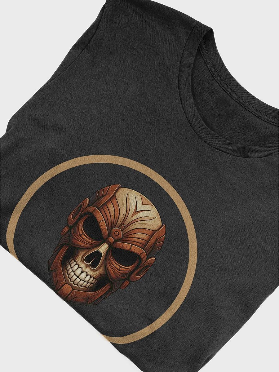 Geometric Skull Wood Design T-Shirt product image (6)