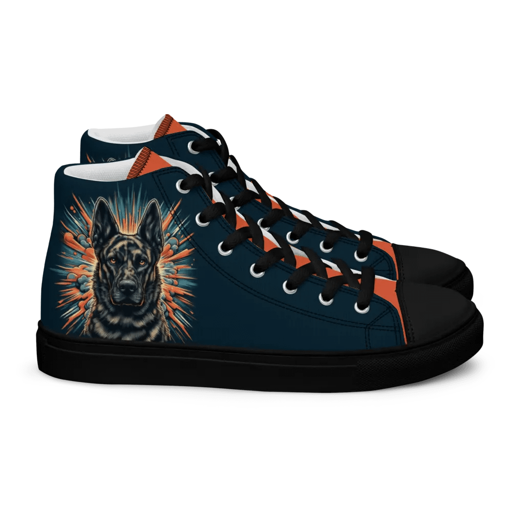 Dutch Shepherd Women's K9 Malinois Canvas High Tops product image (3)