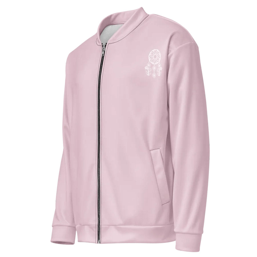 Blossom Pink Lace Bomber Jacket product image (3)