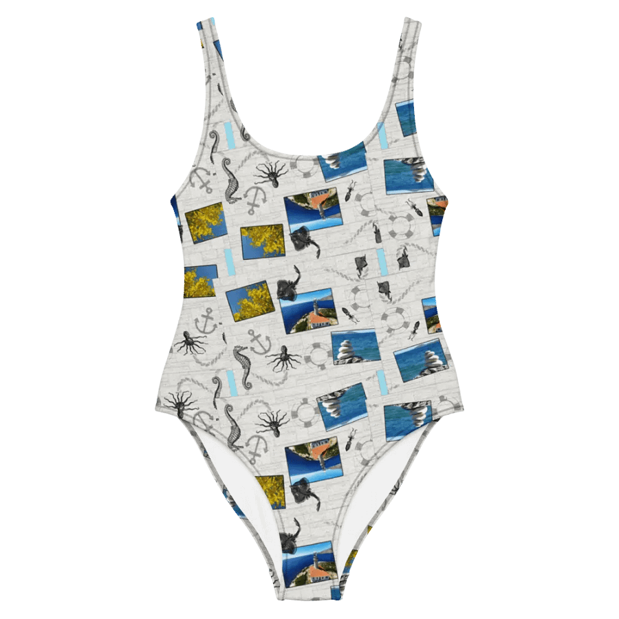 Sea design (photoshop by Dina R.) - One-Piece Swimsuit product image (2)