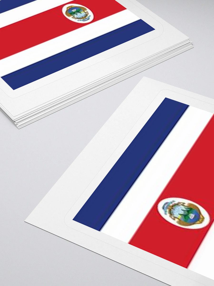 Costa Rica Flag Kiss Cut Sticker - Exclusive High-Quality Design product image (4)