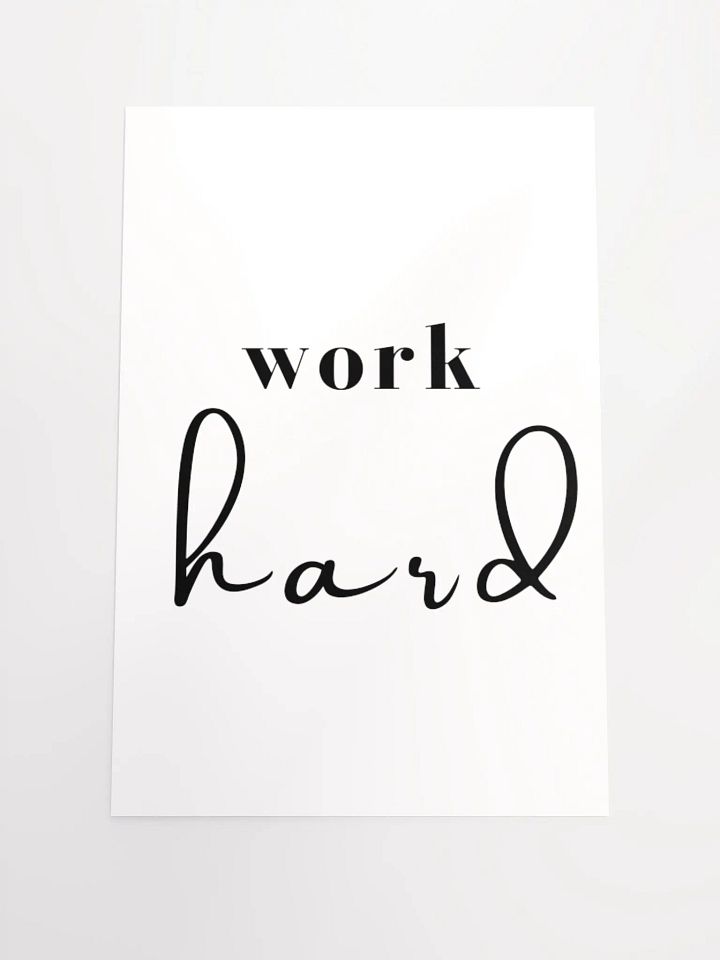 Work Hard Poster product image (1)