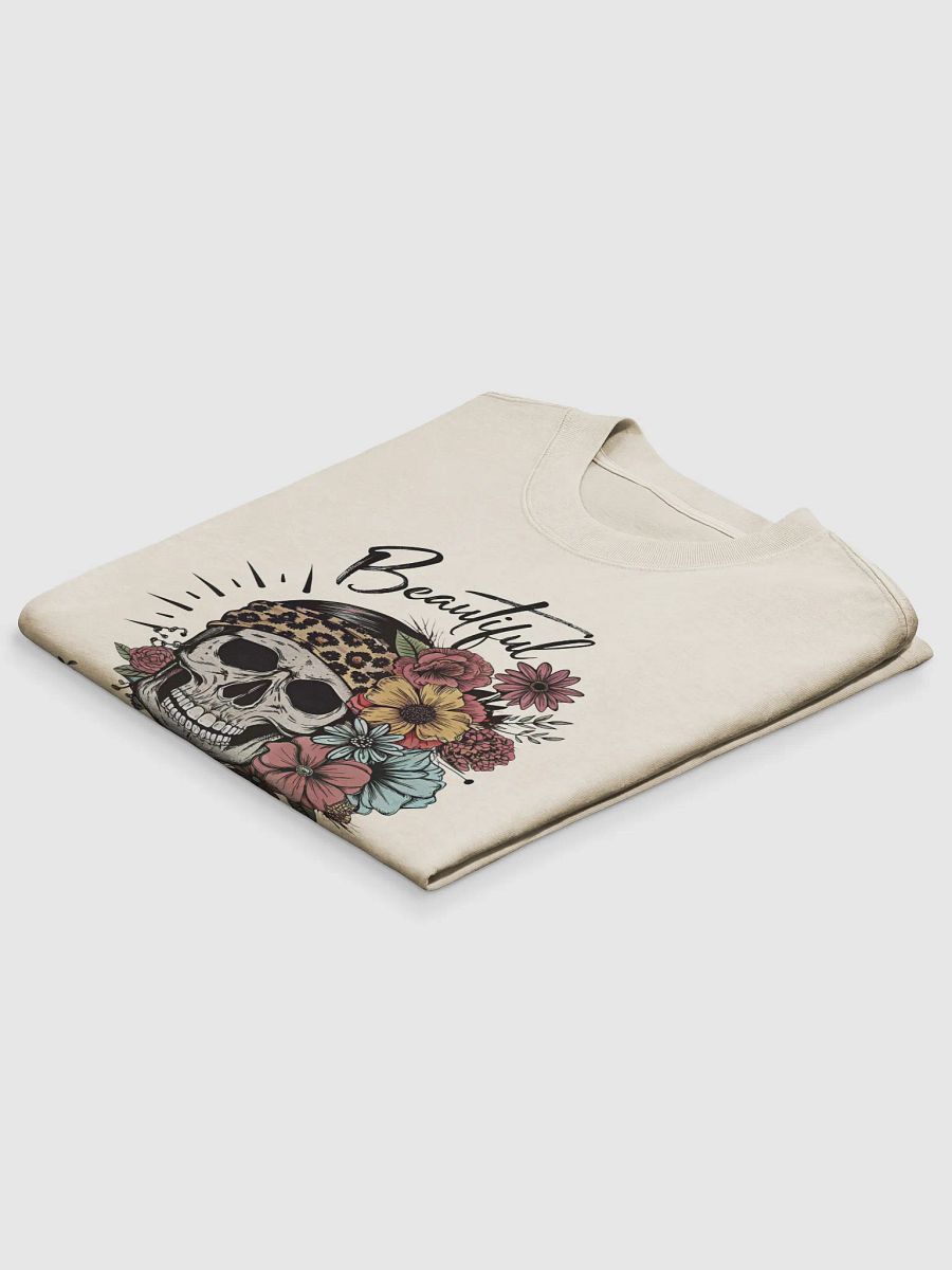 Beautiful Crazy Skull Faded T-Shirt product image (11)