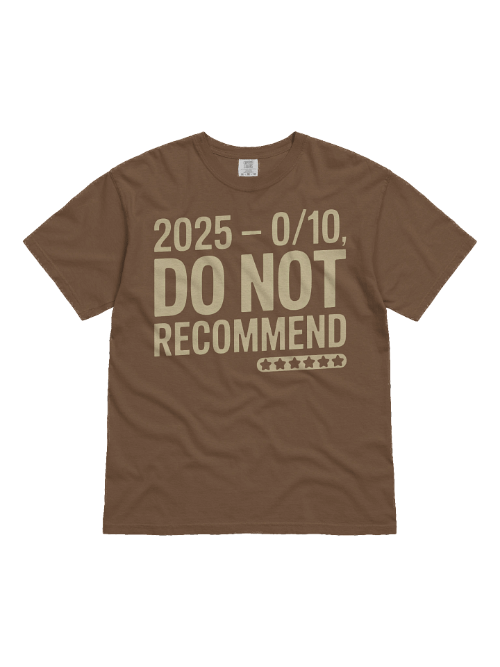 025 — 0/10, Do Not Recommend Tee product image (2)